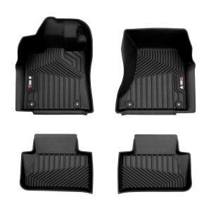 Porsche Macan Floor Mats - Omac - Premium TPE - Black - 2015-2025